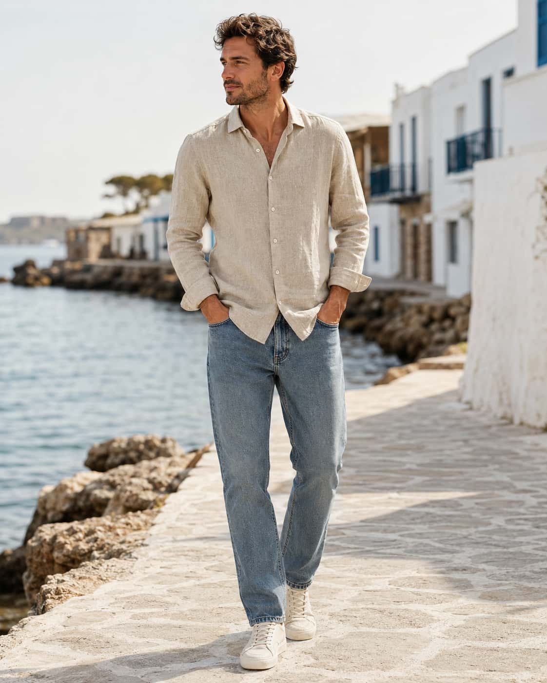 Jean homme Labrador Nîmes Bleach Clair JESS – Le slim Made in France